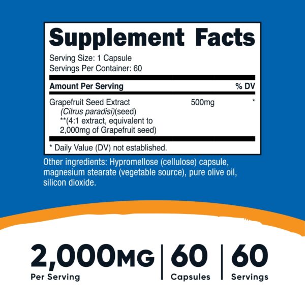 GRAPEFRUIT SEED EXTRACT 2000 MG / 60 SRV. - Imagen 2