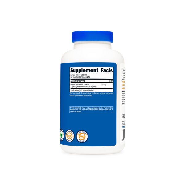 ASTRAGALUS 550 MG 240 CAP NUTRICOST - Imagen 2