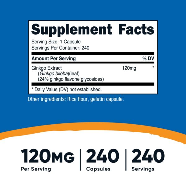 GINKGO BILOBA 240 CAP. - Imagen 2