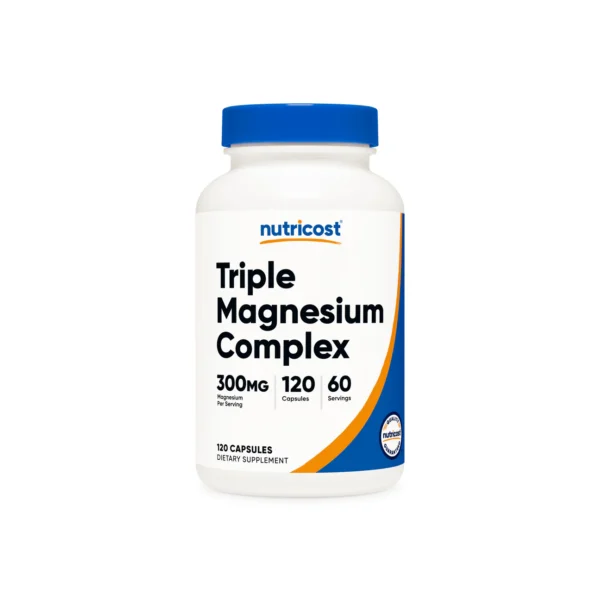 Trple Magnesio (Di-magnesio malato, citrato, bisglicinato) 3000mg x 60 serv. NUTRICOST