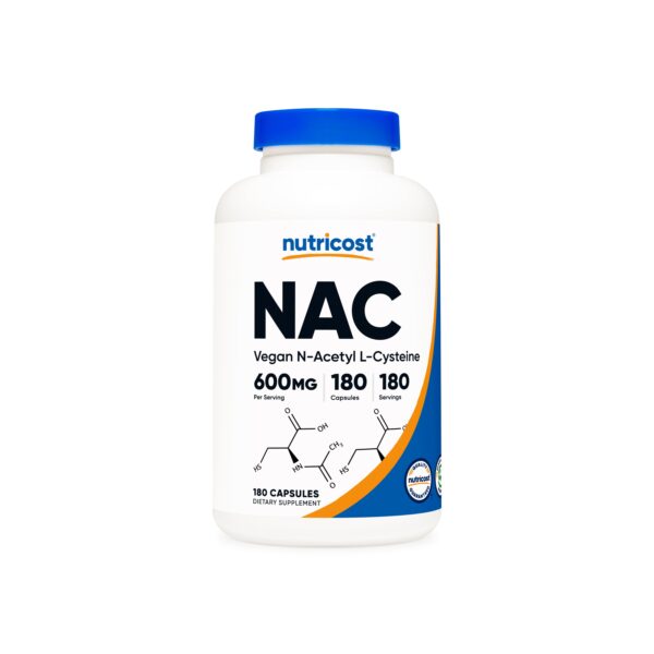 NAC 600 MG/ 180 Capsules NUTRICOST