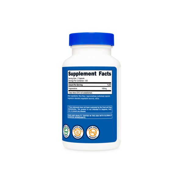 PREGNENOLONE (100 MG) (120 Capsules) NUTRICOST - Imagen 2