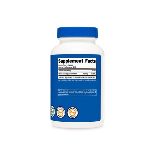 VITAMIN B6 100 MG NUTRICOST - Imagen 2