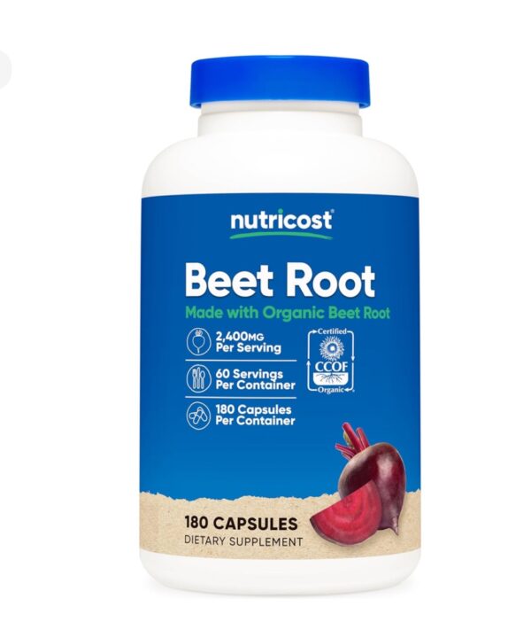 NUTRICOST RAÍZ DE REMOLACHA ORGÁNICA 60 SRV.