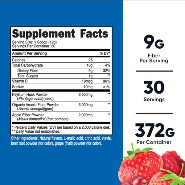 FINRA SOLUBLE EN POLVO SABOR BERRY NUTRICOST 30 SRV. NUTRICOST - Imagen 2