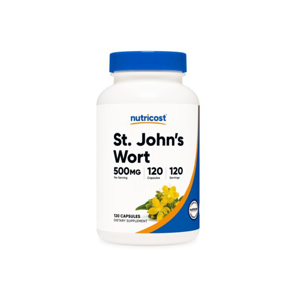 ST JOHNS WORT CAPSULES 500 MG 120 CAP NUTRICOST